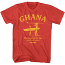 Bruce Brown Films-Bbf Ghana Perfect Wave-Red Heather Adult S/S T-Shirt - Red Heather