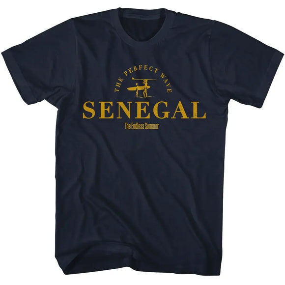 Bruce Brown Films-Bbf Senegal-Navy Adult S/S T-Shirt - Navy