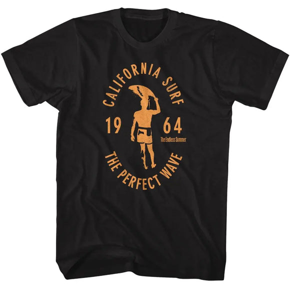 Bruce Brown Films-Bbf California Surf 1964-Black Adult S/S T-Shirt - Black