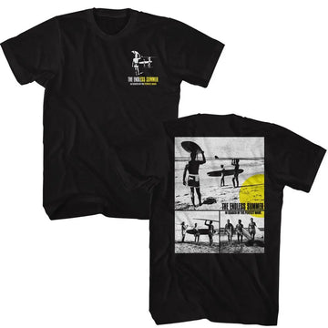 Bruce Brown Films-Bbf Bw Surfer Boy Photos-Black Adult S/S T-Shirt ***F&B***-S - Black