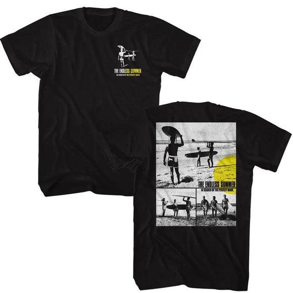 Bruce Brown Films-Bbf Bw Surfer Boy Photos-Black Adult S/S T-Shirt ***F&B***-S - Black