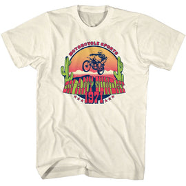 Bruce Brown Films-Bbf Motorcycle Sports 71-Natural Adult S/S T-Shirt - Natural