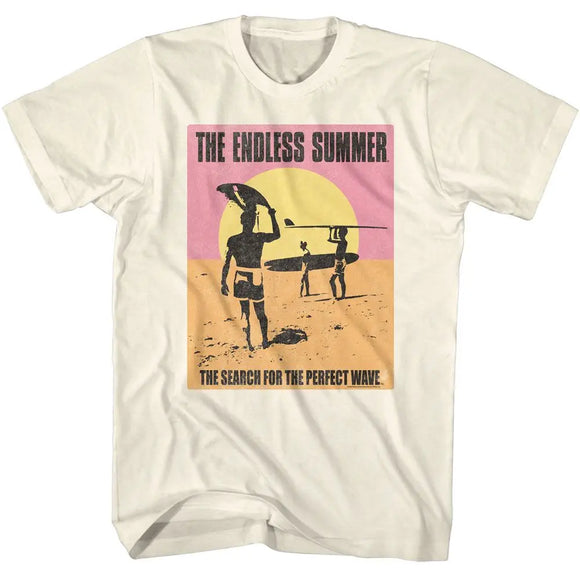 Bruce Brown Films-Bbf Search For Perfect Wave-Natural Adult S/S T-Shirt - Natural