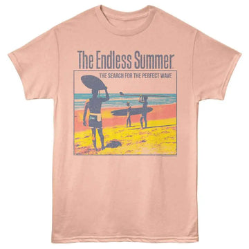 Bruce Brown Films-Bbf Bright Summer-Peach Adult S/S T-Shirt - Peach
