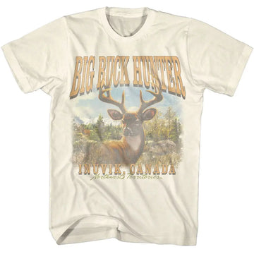 Big Buck Hunter-Big Buck Hunter Inuvik Canada-Natural Adult S/S T-Shirt - Natural