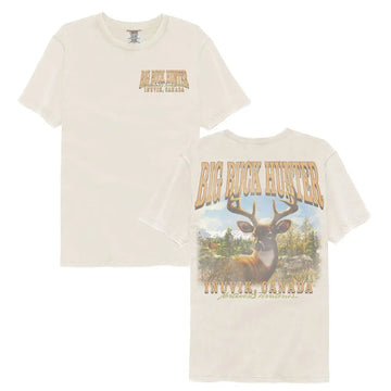 Big Buck Hunter-Big Buck Hunter Inuvik Canada F B-Ivory Adult S/S Comfort Color T-Shirt ***F&B***-S - Ivory