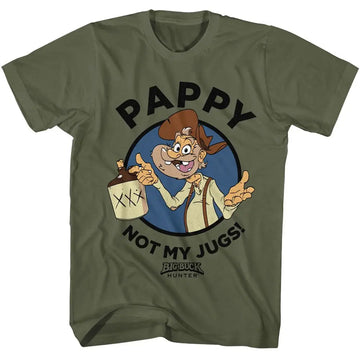 Big Buck Hunter-Big Buck Hunter Pappys Jugs-Military Green Adult S/S T-Shirt - Military Green