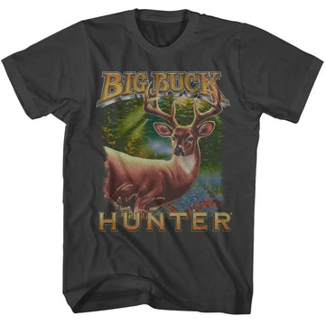 Big Buck Hunter-Big Buck Hunter Art-Smoke Adult S/S T-Shirt - Smoke