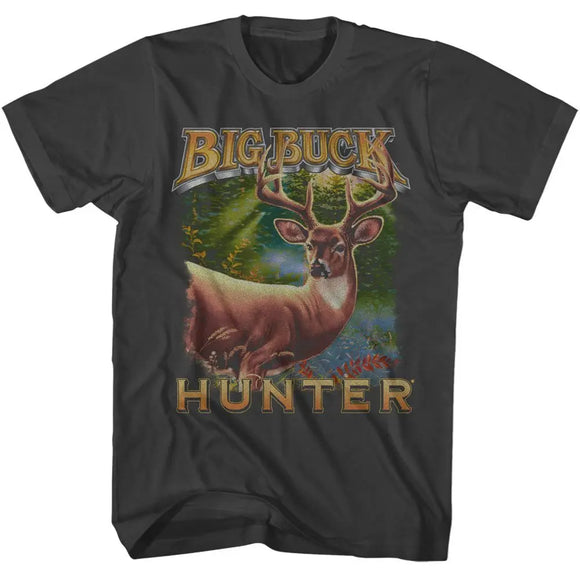 Big Buck Hunter-Big Buck Hunter Art-Smoke Adult S/S T-Shirt - Smoke