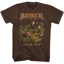 Big Buck Hunter-Big Buck Hunter Multiple Bucks-Dark Chocolate Adult S/S T-Shirt - Dark Chocolate