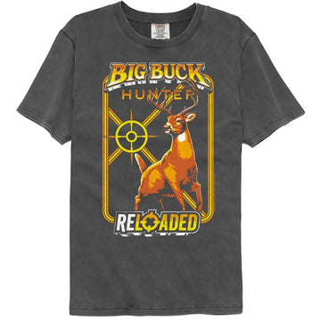 Big Buck Hunter-Big Buck Hunter Bright Arcade Ish-Pepper Comfort Color Adult S/S T-Shirt - Pepper