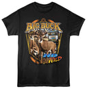Big Buck Hunter-Bbh Hd Wild With Deer-Black Adult S/S T-Shirt - Black