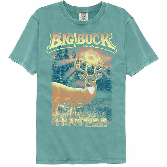 Big Buck Hunter Soft Colors Seafoam Comfort Colors Adult T-Shirt