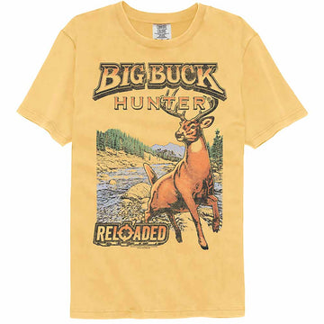 Big Buck Hunter Nature Sketch Mustard Comfort Colors Adult T-Shirt