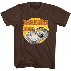 Beastie Boys-Beastie Boys Hello Nasty Can-Dark Chocolate Adult S/S T-Shirt - Dark Chocolate