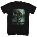 Bionic Commando-Damaged Road-Black Adult S/S T-Shirt - Black