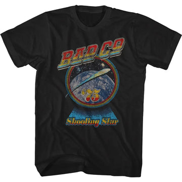 Bad Company-Shooting Star-Black Adult S/S T-Shirt - Black