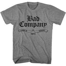 Bad Company-Bad Company Earls Court-Graphite Heather Adult S/S T-Shirt - Graphite Heather