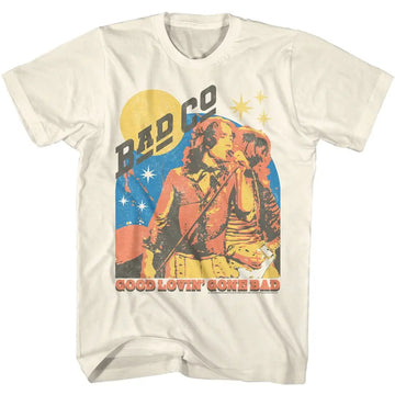 Bad Company-Bad Company Good Lovin Gone Bad-Natural Adult S/S T-Shirt - Natural