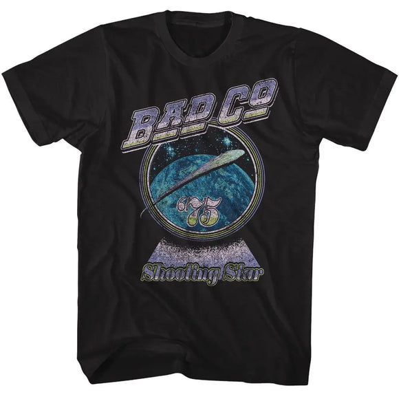 Bad Company-Bad Company Shooting Star Pastels-Black Adult S/S T-Shirt - Black