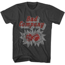 Bad Company-Bad Company Straight Shooter-Smoke Adult S/S T-Shirt - Smoke