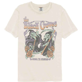 The Black Crowes-The Black Crowes Grim Reaper Crows-Ivory Adult S/S Comfort Color T-Shirt - Ivory