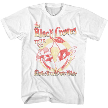 The Black Crowes-The Black Crowes Tour 90-White Adult S/S T-Shirt - White