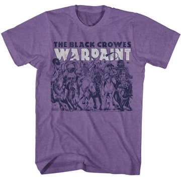 The Black Crowes-The Black Crowes Warpaint-Purple Heather Adult S/S T-Shirt - Purple Heather
