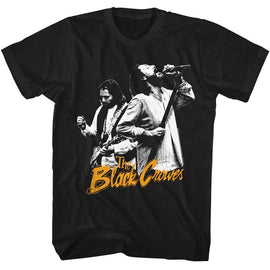 The Black Crowes-The Black Crowes Photo-Black Adult S/S T-Shirt - Black