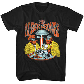 The Black Crowes-The Black Crowes Poker-Black Adult S/S T-Shirt - Black