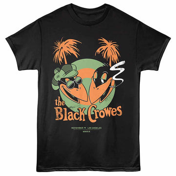 Black Crowes Gig Poster Black Adult T-Shirt