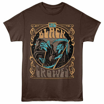 Black Crowes Reaper Crows Dark Chocolate Adult T-Shirt