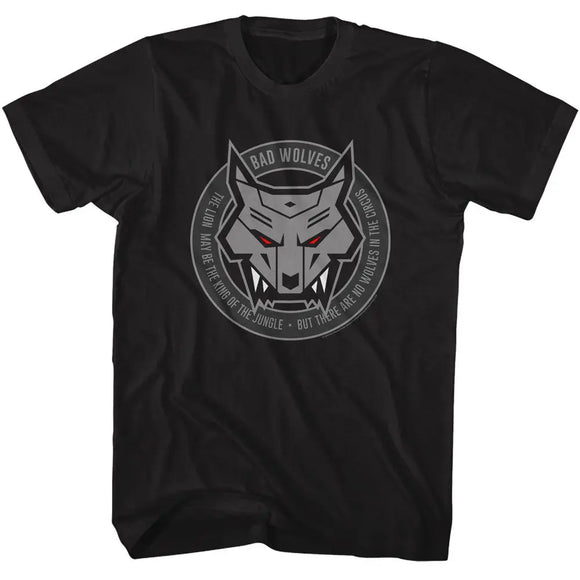 Bad Wolves-Bad Wolves No Wolves In The Circus-Black Adult S/S T-Shirt - Black