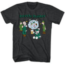 Beetle Bailey-Beetle Brawl-Black Heather Adult S/S T-Shirt - Black Heather