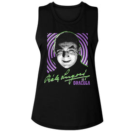 Bela Lugosi-Bela Lugosi Hypnotic-Black Ladies Muscle Tank-S - Black