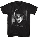 Bela Lugosi-Bela Lugosi Bw Photo And Signature-Black Adult S/S T-Shirt - Black