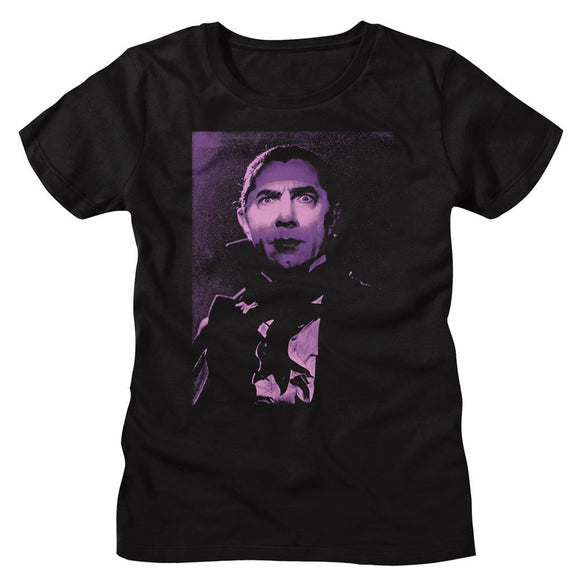 Bela Lugosi-Bela Lugosi Intense Face-Black Ladies S/S T-Shirt - Black