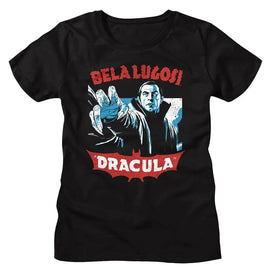 Bela Lugosi-Bela Lugosi Reach Forward-Black Ladies S/S T-Shirt - Black