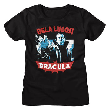 Bela Lugosi-Bela Lugosi Reach Forward-Black Ladies S/S T-Shirt - Black