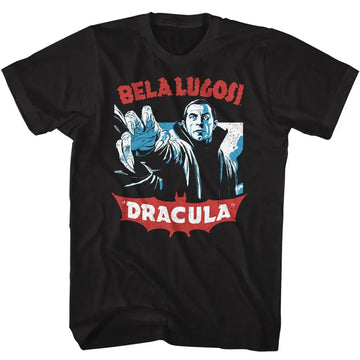 Bela Lugosi-Bela Lugosi Reach Forward-Black Adult S/S T-Shirt - Black