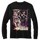 Bela Lugosi-Bela Lugosi Bat Transformation-Black Adult L/S T-Shirt - Black