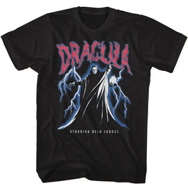 Bela Lugosi-Bela Lugosi Lightning-Black Adult S/S T-Shirt - Black