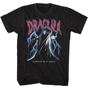 Bela Lugosi-Bela Lugosi Lightning-Black Adult S/S T-Shirt - Black