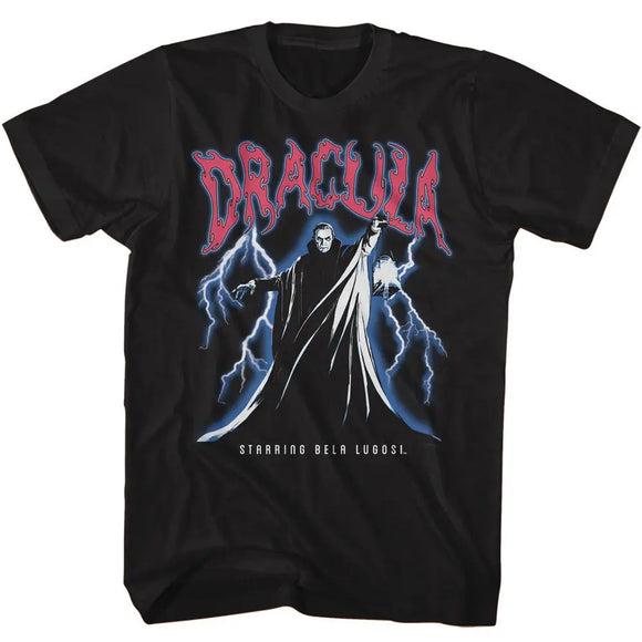 Bela Lugosi-Bela Lugosi Lightning-Black Adult S/S T-Shirt - Black