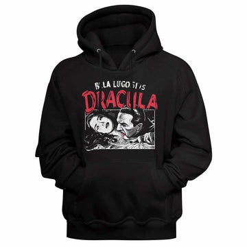 Bela Lugosi Dracula Feeding Black Adult Hooded Sweatshirt