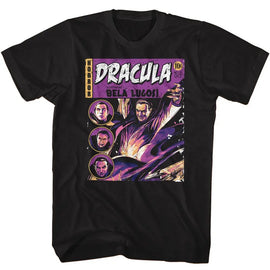Bela Lugosi-Bela Lugosi Comic-Black Adult S/S T-Shirt - Black