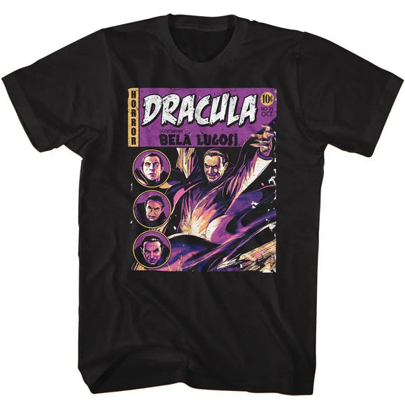 Bela Lugosi-Bela Lugosi Comic-Black Adult S/S T-Shirt - Black