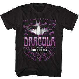 Bela Lugosi-Bela Lugosi Bat Eyes-Black Adult S/S T-Shirt - Black