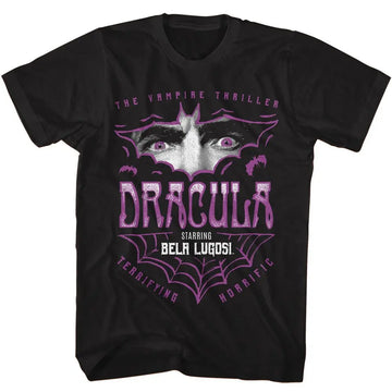 Bela Lugosi-Bela Lugosi Bat Eyes-Black Adult S/S T-Shirt - Black