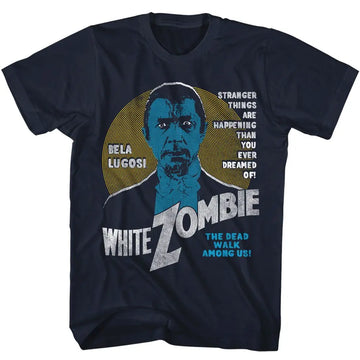Bela Lugosi-Bela Lugosi White Zombie-Navy Adult S/S T-Shirt - Navy